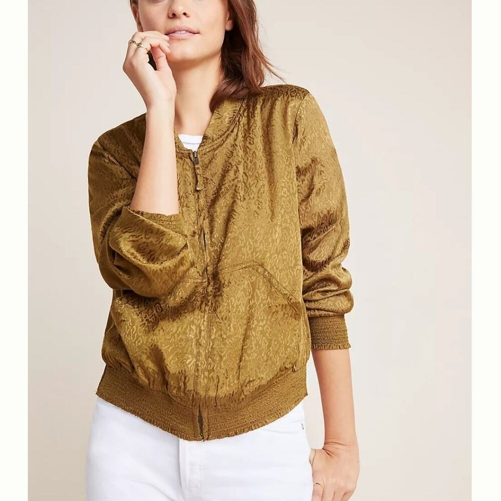 Anthropologie Maeve Bomber Jacket Size Small